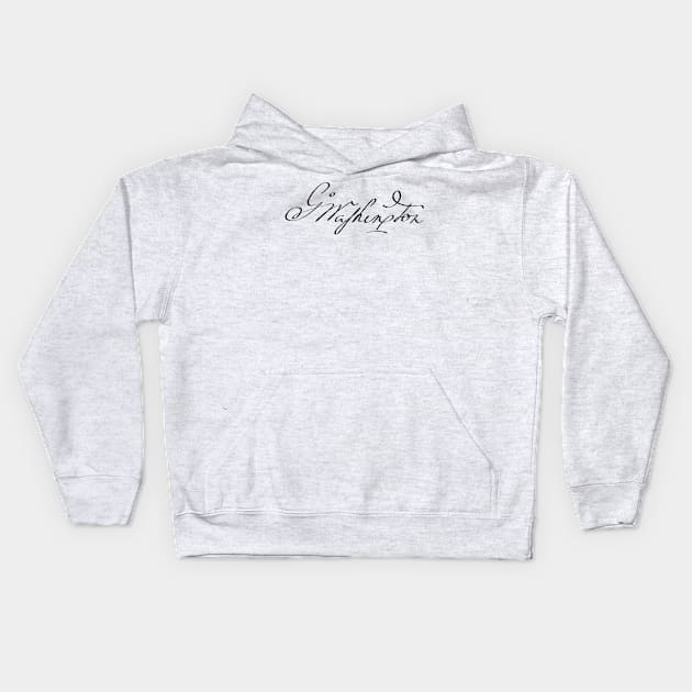 George Washington's signature Kids Hoodie by la chataigne qui vole ⭐⭐⭐⭐⭐